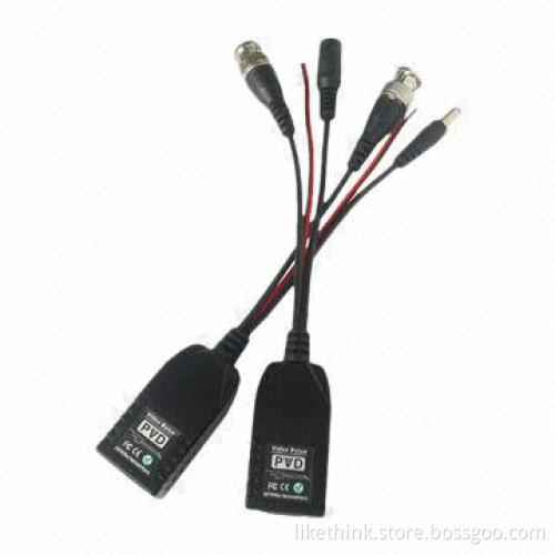 Video Baluns, 300 Meters Transmission Distance Without Power, PoE Single UTP Active Video Power Data